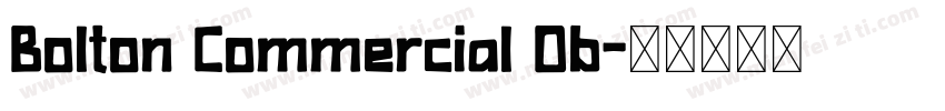 Bolton Commercial Ob字体转换
